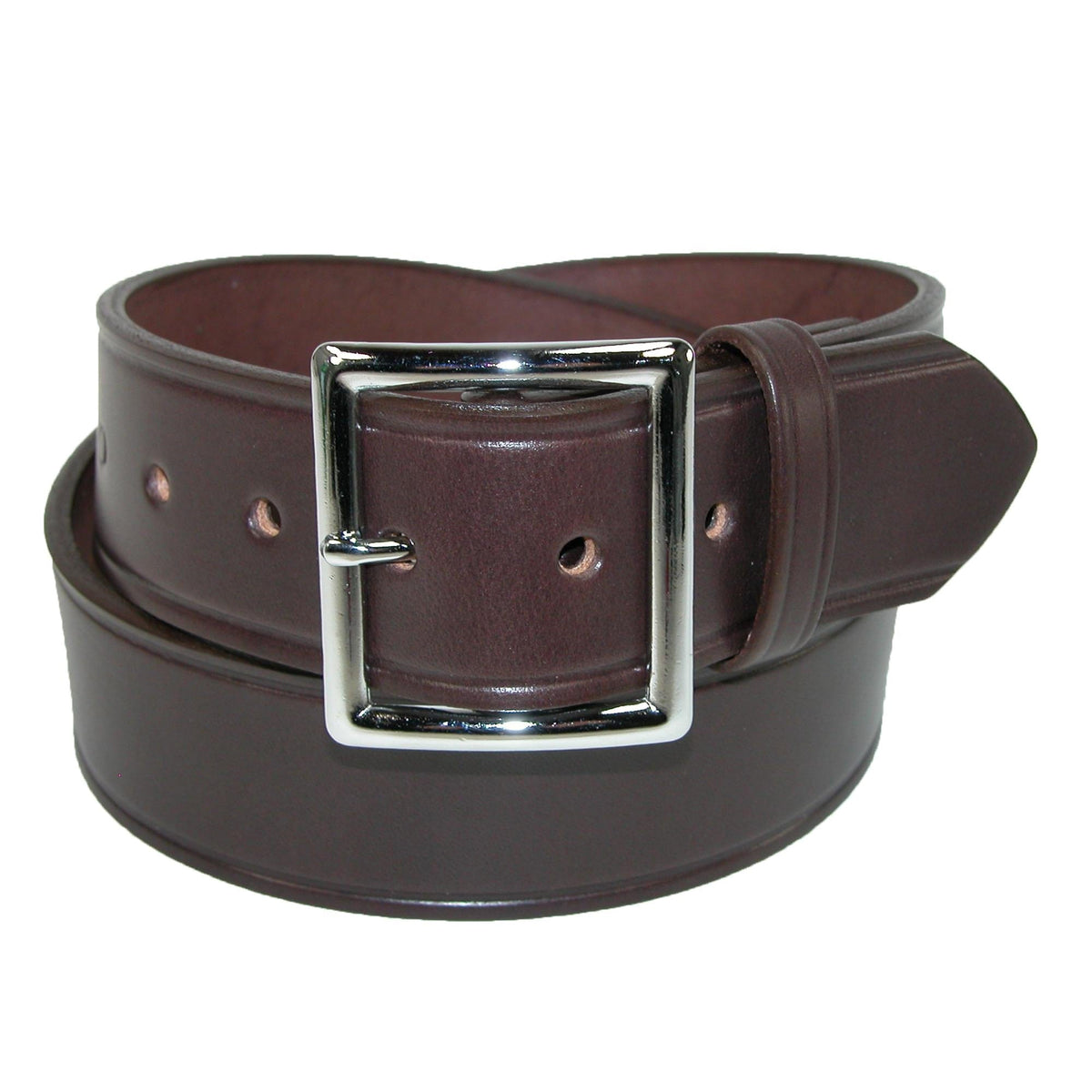 Boston Leather Men's Big & Tall Leather 1 5/8 Inch Garrison Belt