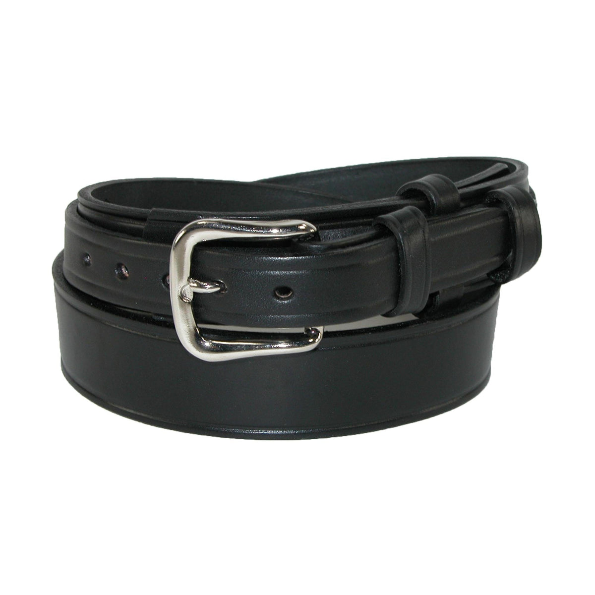 Boston Leather Men's Heavy Duty Leather Ranger Work Belt - Black