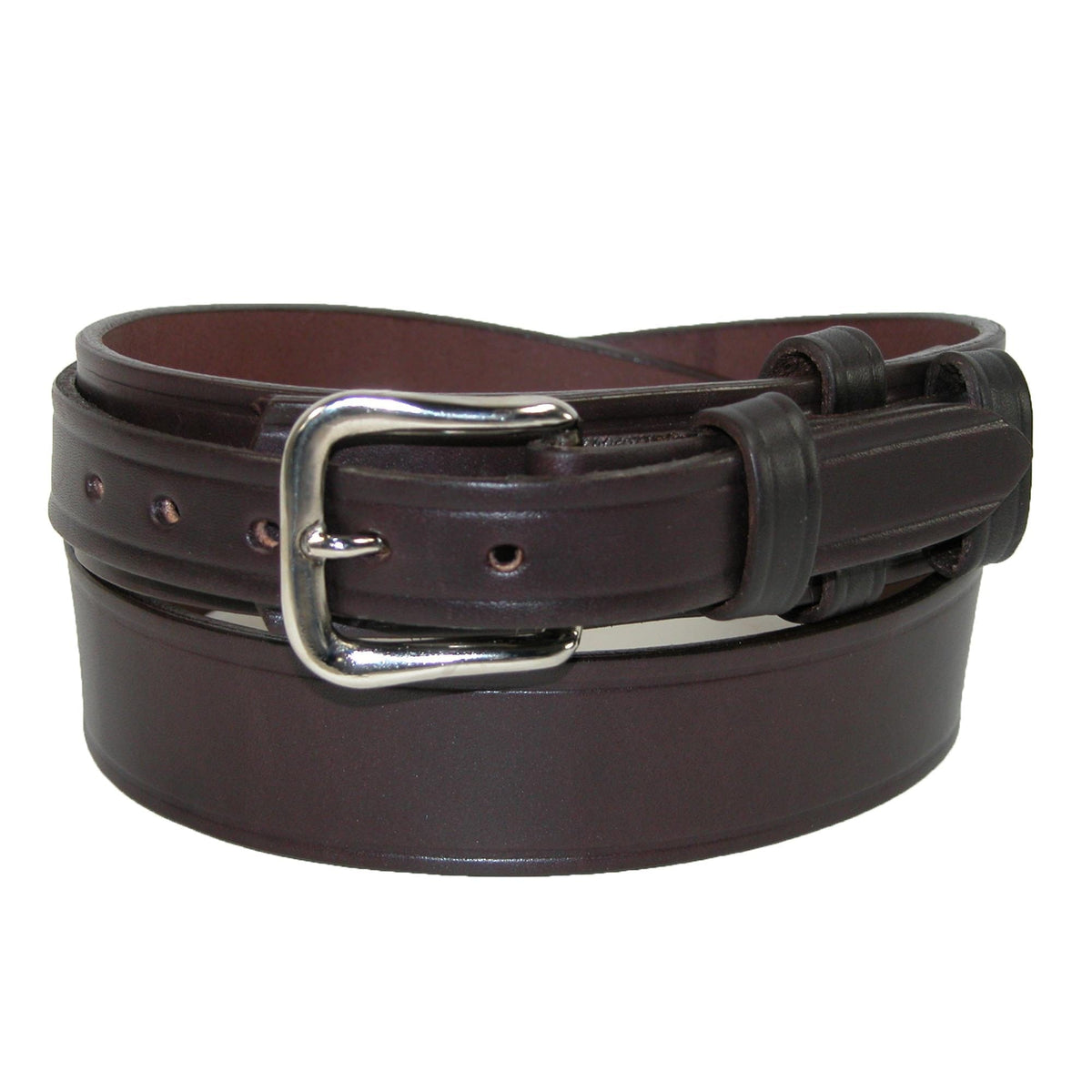 Boston Leather Men's Heavy Duty Leather Ranger Work Belt - Brown