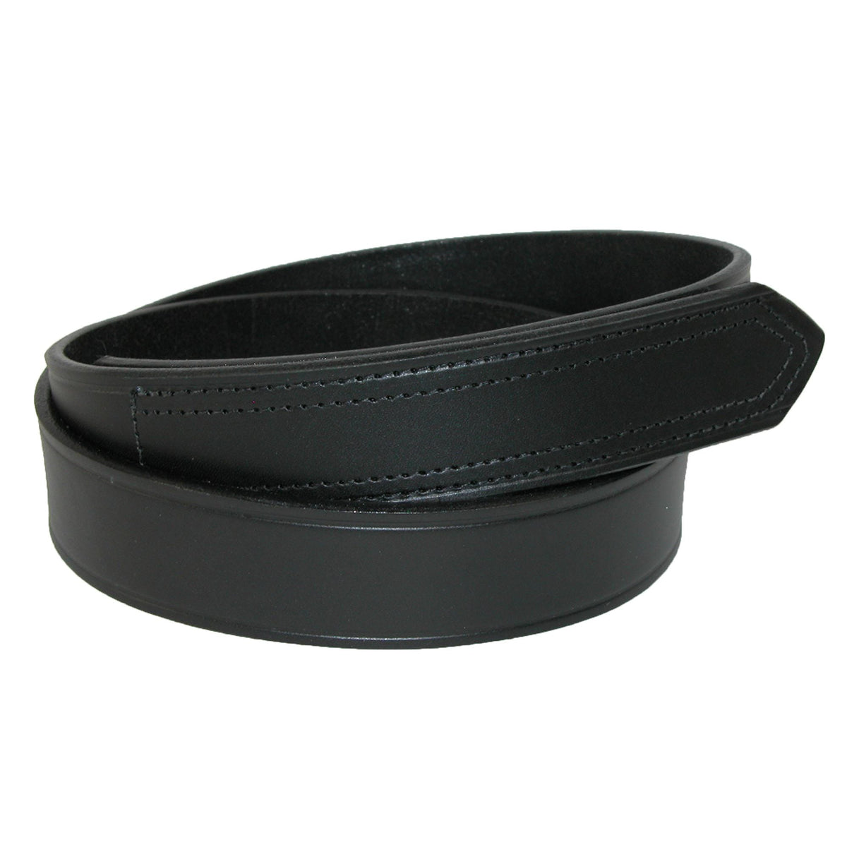 Boston Leather Men's Leather No Scratch Work Belt with Hook & Loop Closure