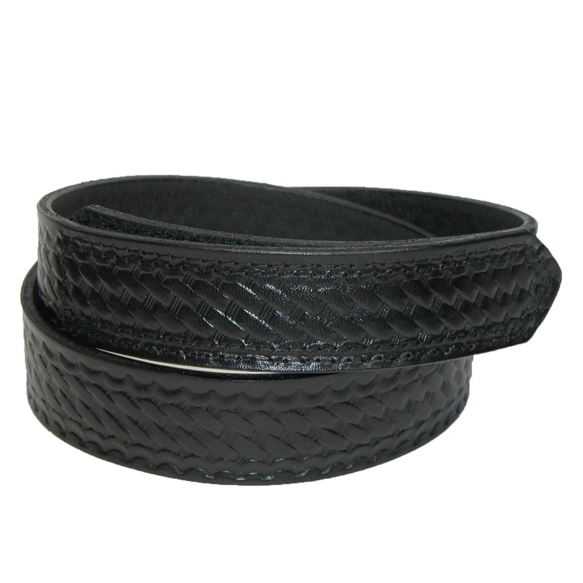 Boston Leather Men's Basketweave Mechanics Belt with Hook and Loop Closure - Men's Basketweave Mechanics Belt with Hook and Loop Closure