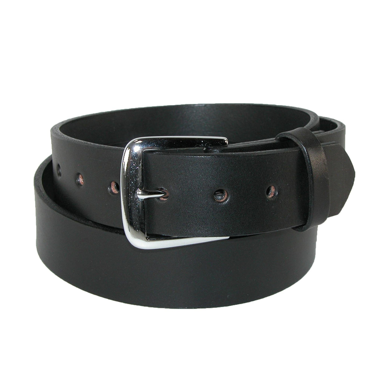 Boston Leather Men's Big & Tall Leather 1 1/2 Inch Bridle Belt - Men's Big & Tall Leather 1 1/2 Inch Bridle Belt