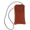 Textured Bison Leather Eyeglass Case with Neck String