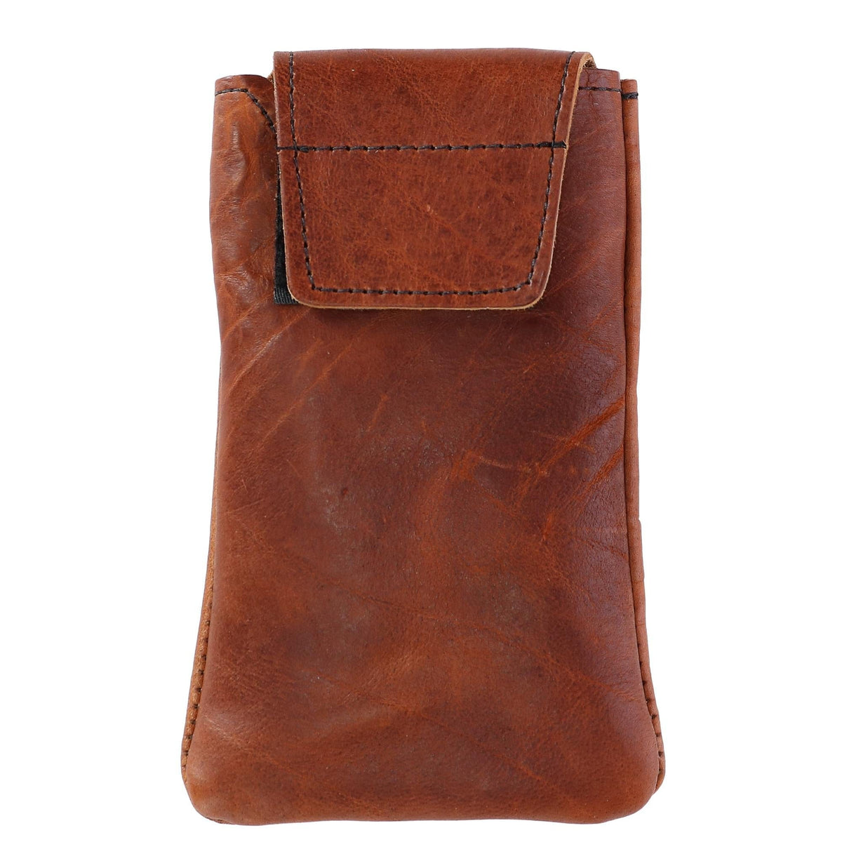 Boston Leather Textured Bison Leather Eyeglass Case - Tucson