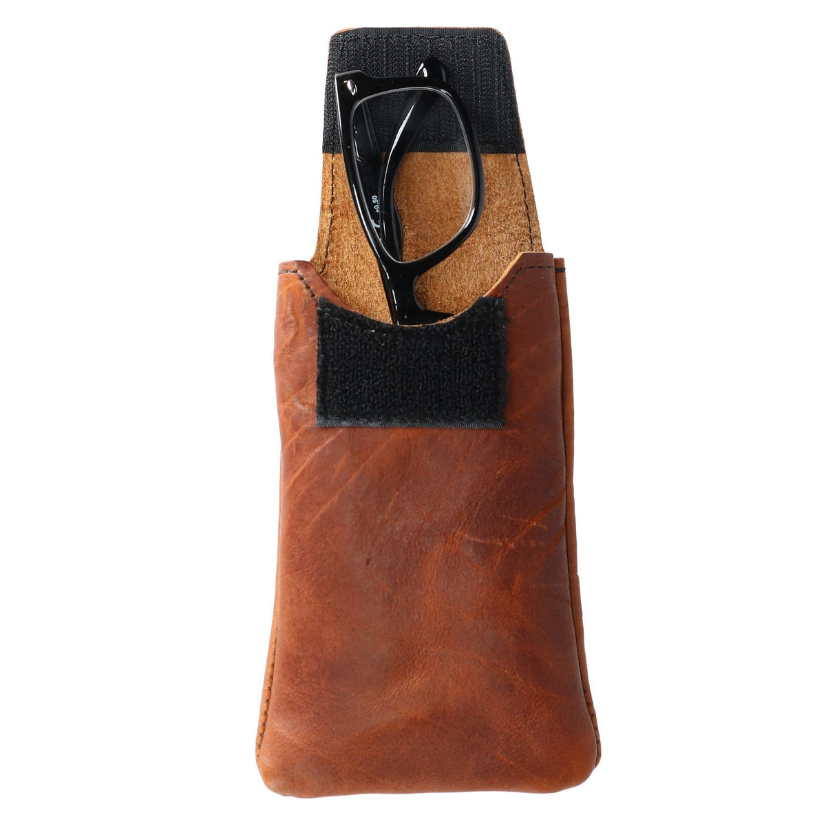 Boston Leather Textured Bison Leather Eyeglass Case - Tucson