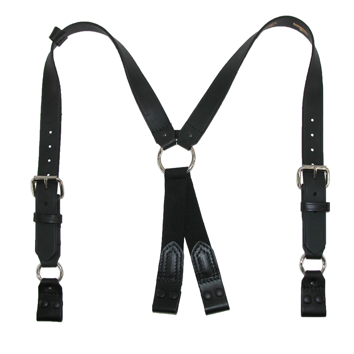 Boston Leather Leather Loop End Fireman Work Suspenders