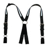 Leather Reflective Loop End Fireman Work Suspenders