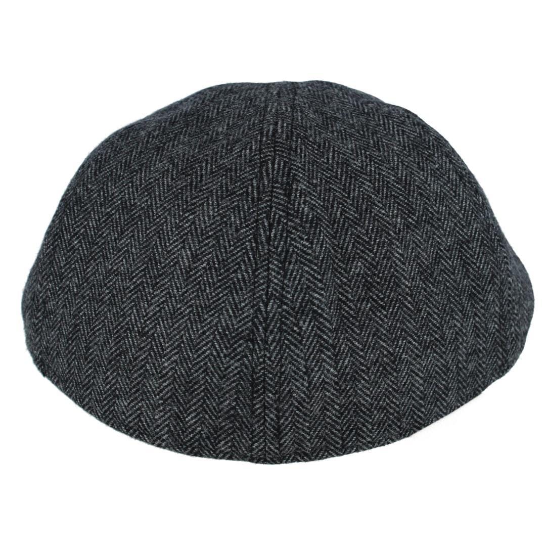 Broner Men's Wool Herringbone Pub Cap - Charcoal