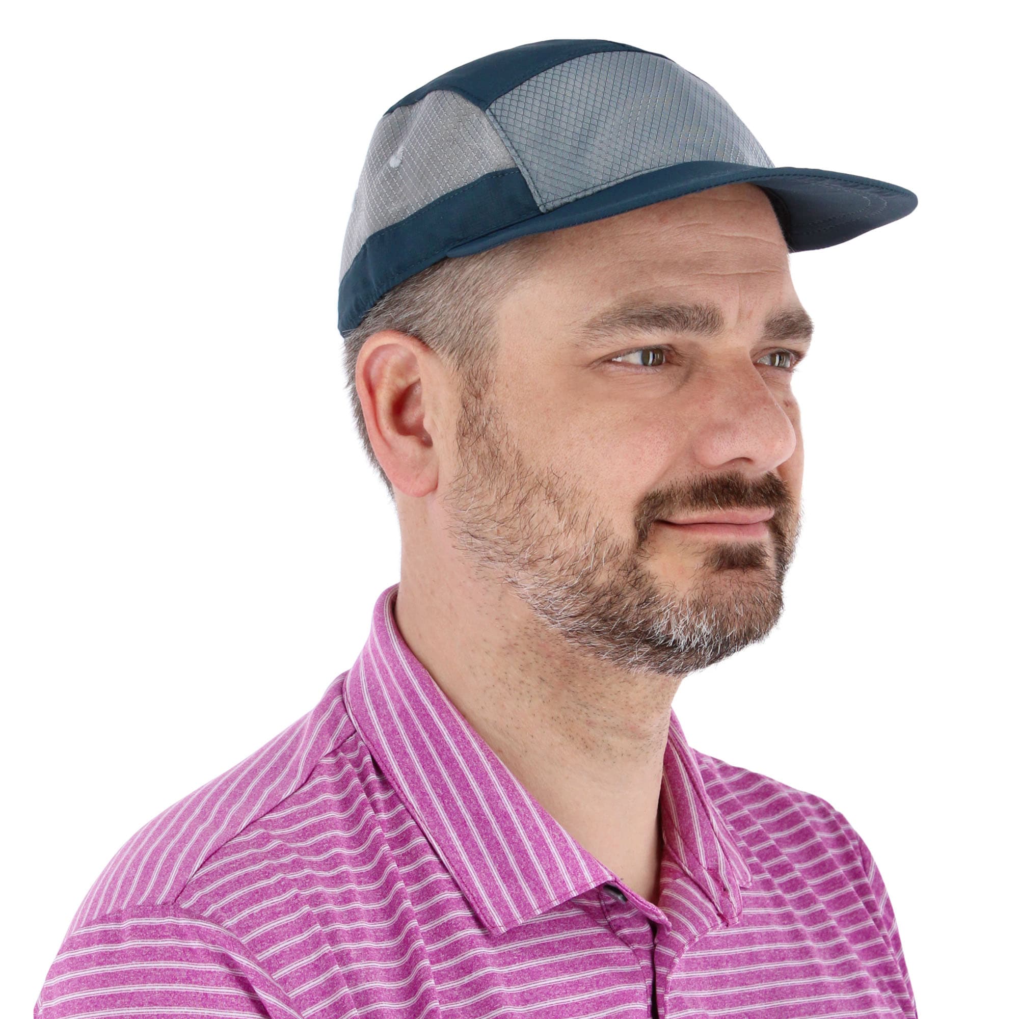Broner Men's Outdoors Two-Toned Camper Cap - Dark Teal
