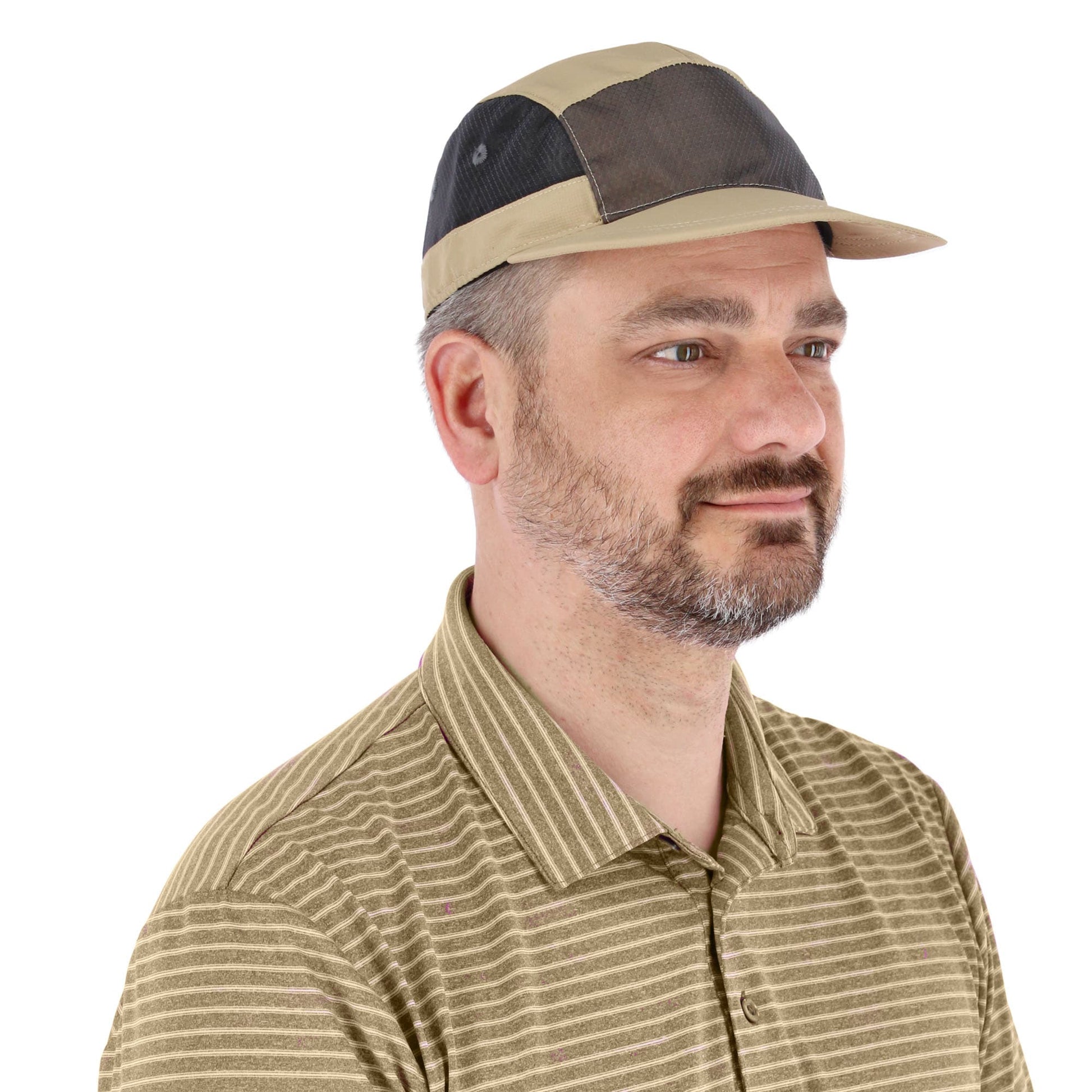 Broner Men's Outdoors Two-Toned Camper Cap - Khaki