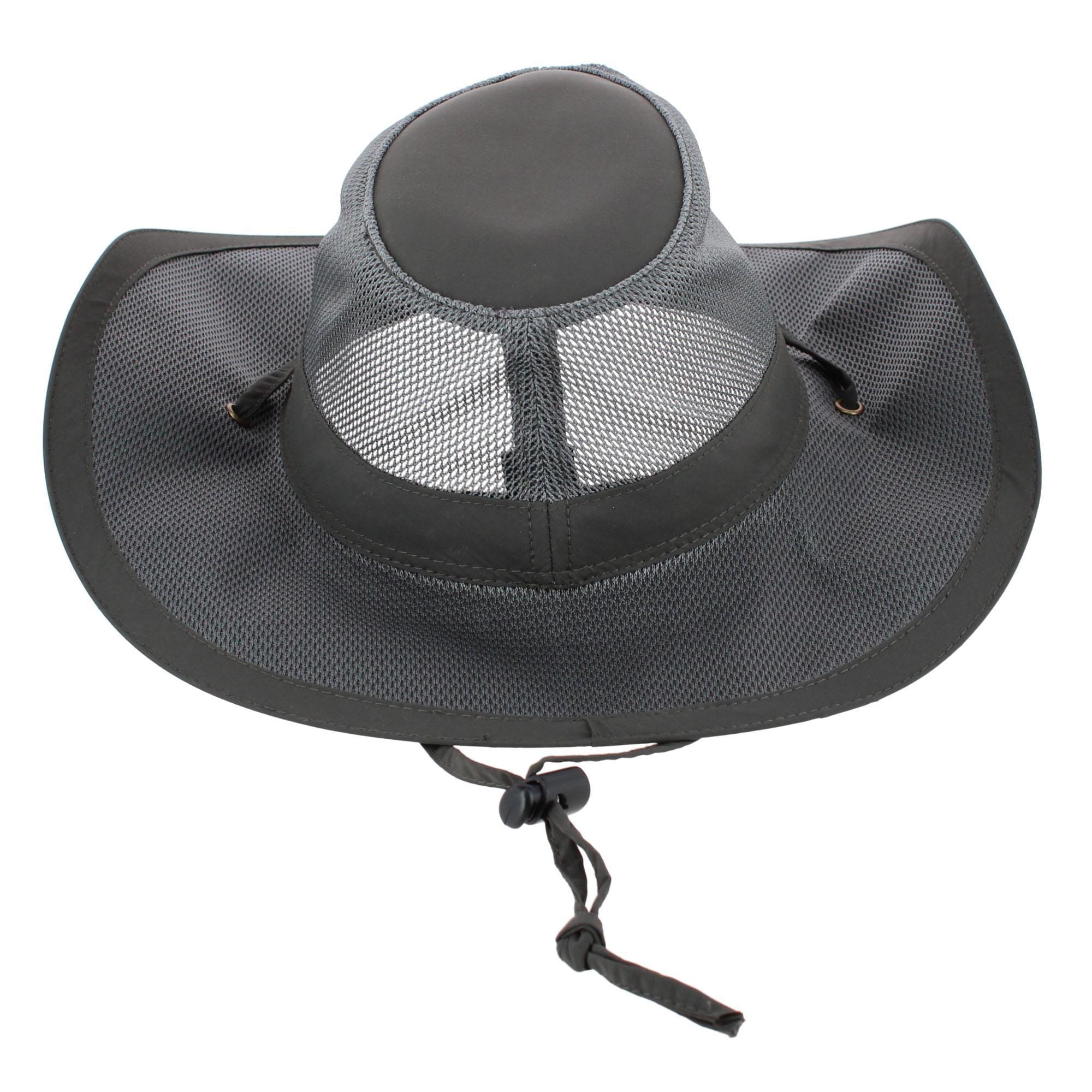Broner Men's Moisture Wicking Outback Breezer Hat - Charcoal