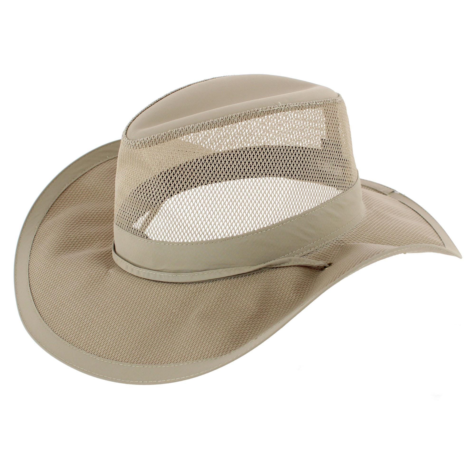 Broner Men's Moisture Wicking Outback Breezer Hat - Khaki