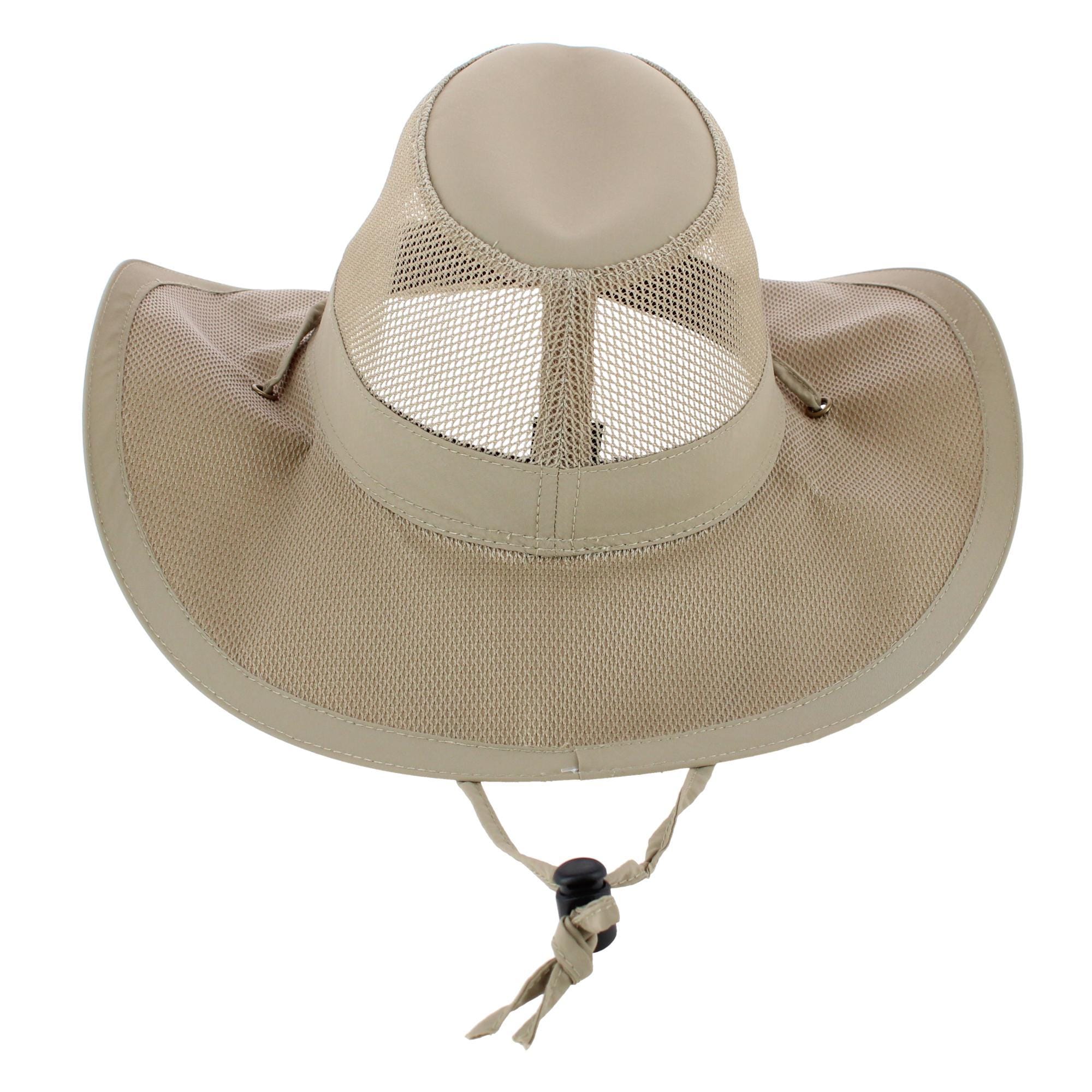 Broner Men's Moisture Wicking Outback Breezer Hat - Khaki