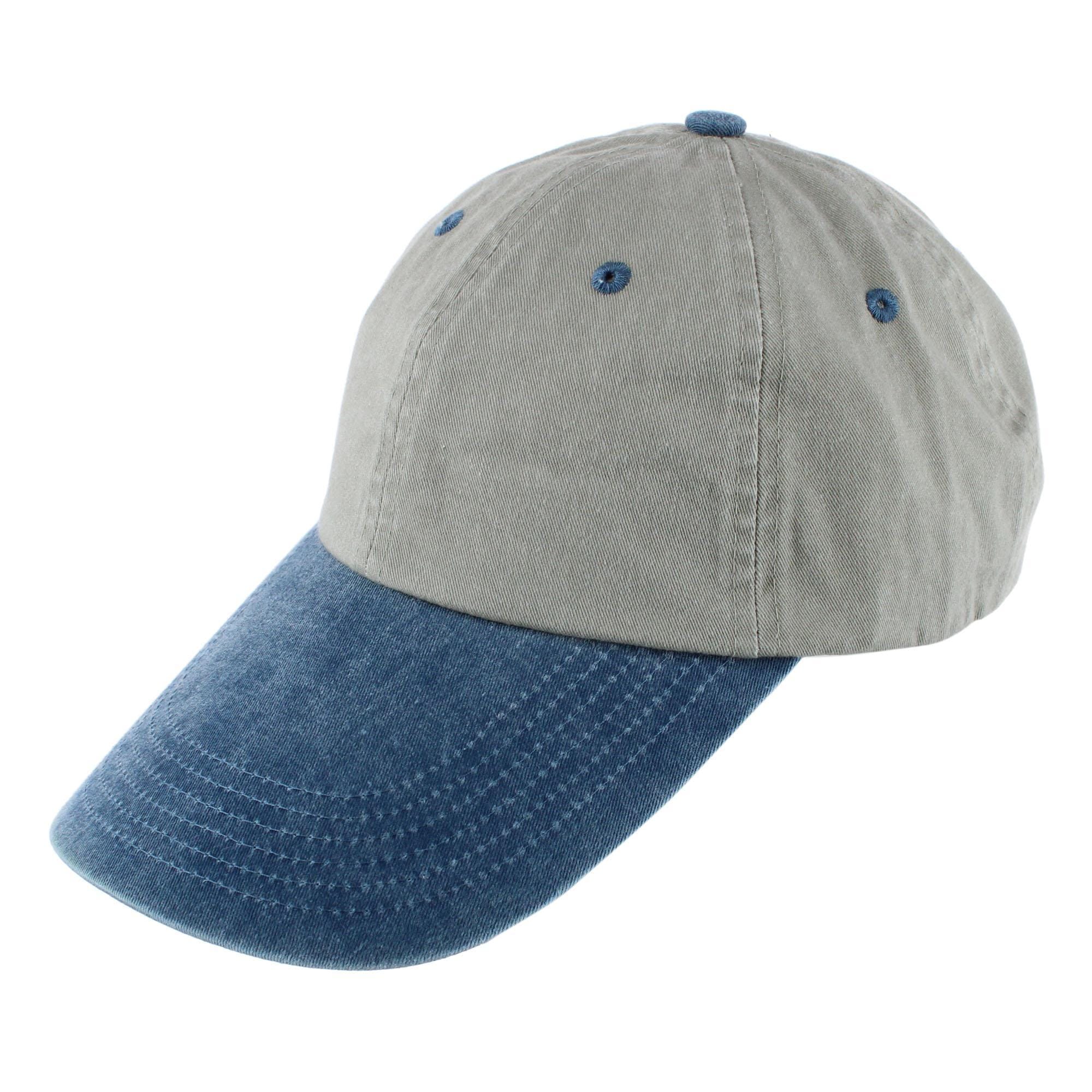 Broner Men's 4 Inch Two Tone Long Billed Baseball Cap - Men's 4 Inch Two Tone Long Billed Baseball Cap