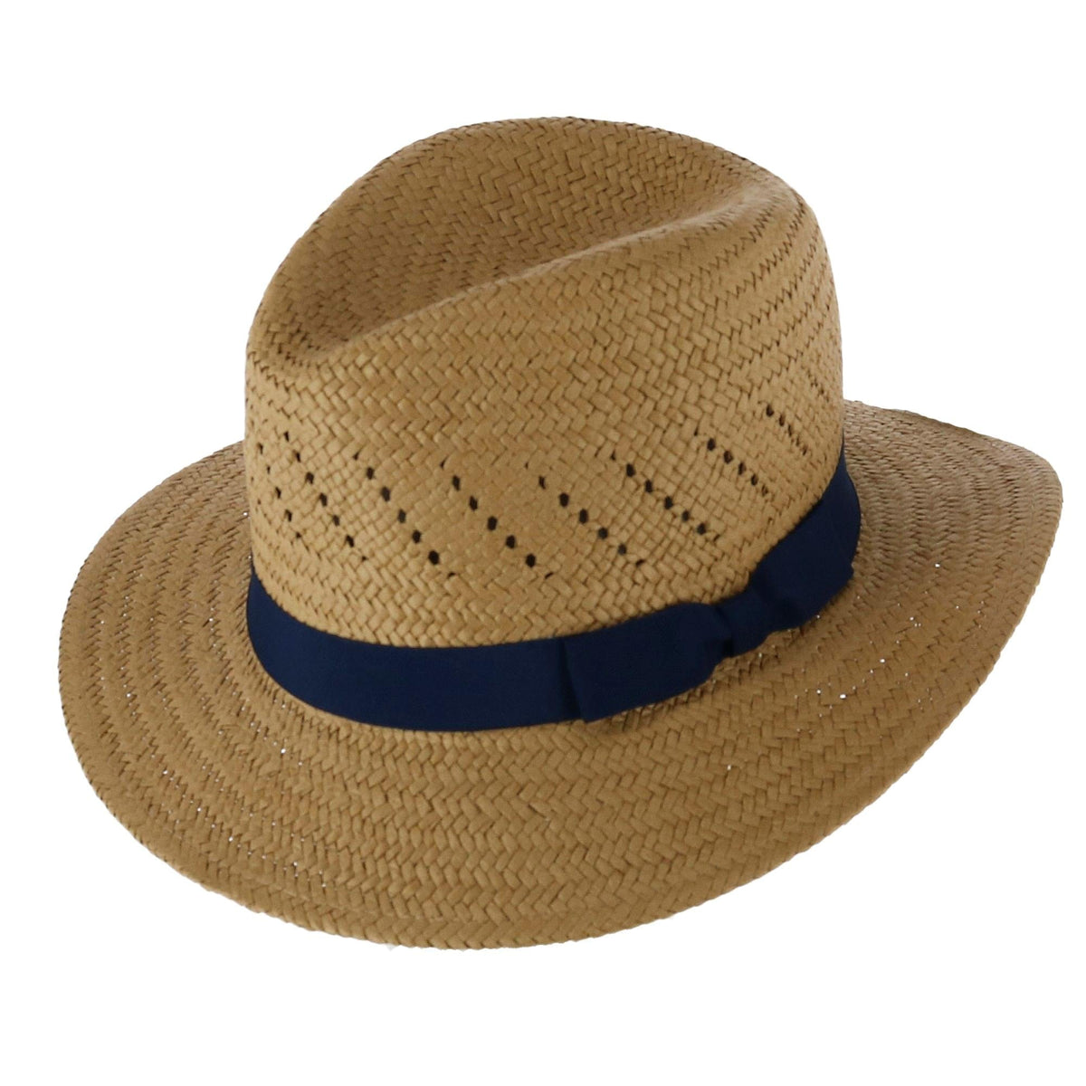Broner Men's Vented Dress Safari Hat with Grosgrain Band - Khaki