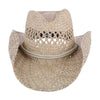 Carson City Vented Seagrass Western Hat with Adjustable Chin Cord