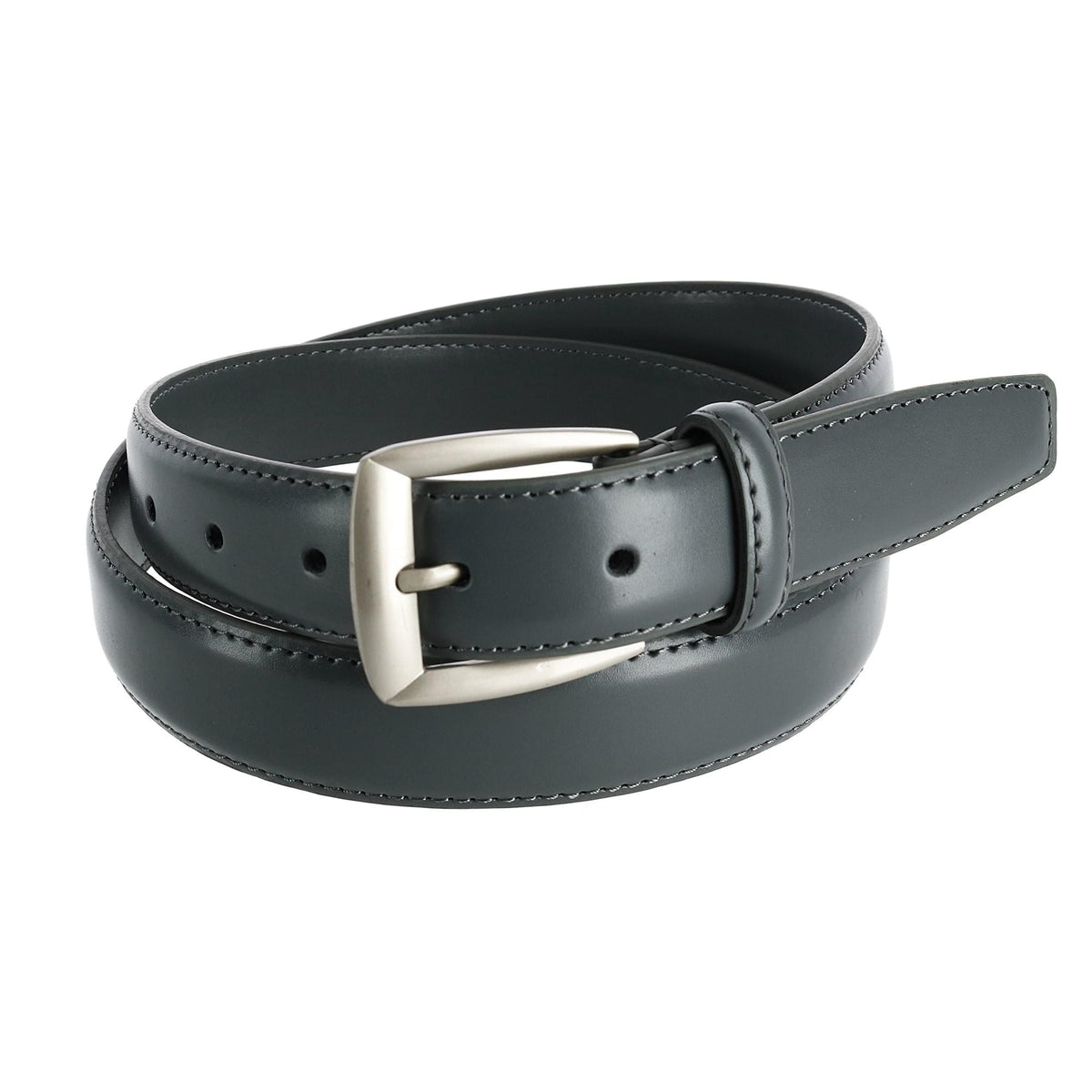 CTM® Men's 1 1/4 Inch Wide Basic Leather Dress Belt