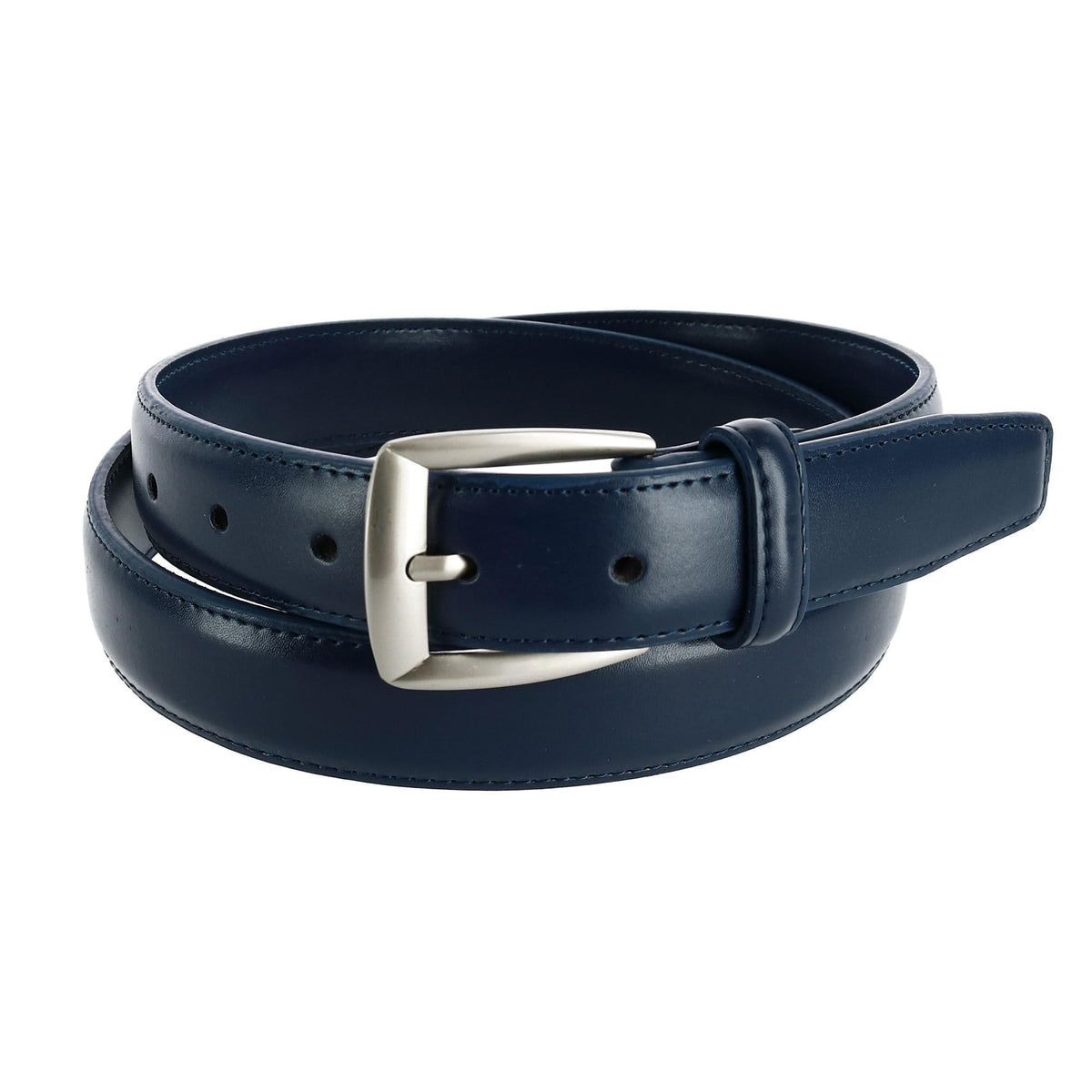 CTM® Men's 1 1/4 Inch Wide Basic Leather Dress Belt