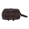 Men's Antiqued Leather Water Dopp Travel Kit with Bottles