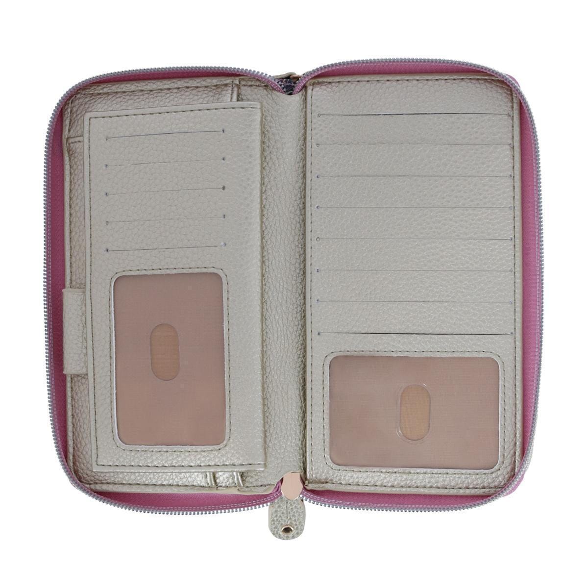 Buxton Women's Styling Premium Faux Leather Ultimate Organizer - Rose Bud