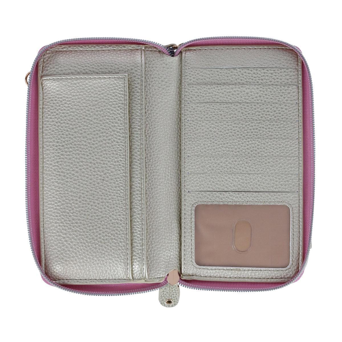 Buxton Women's Styling Premium Faux Leather Ultimate Organizer - Rose Bud
