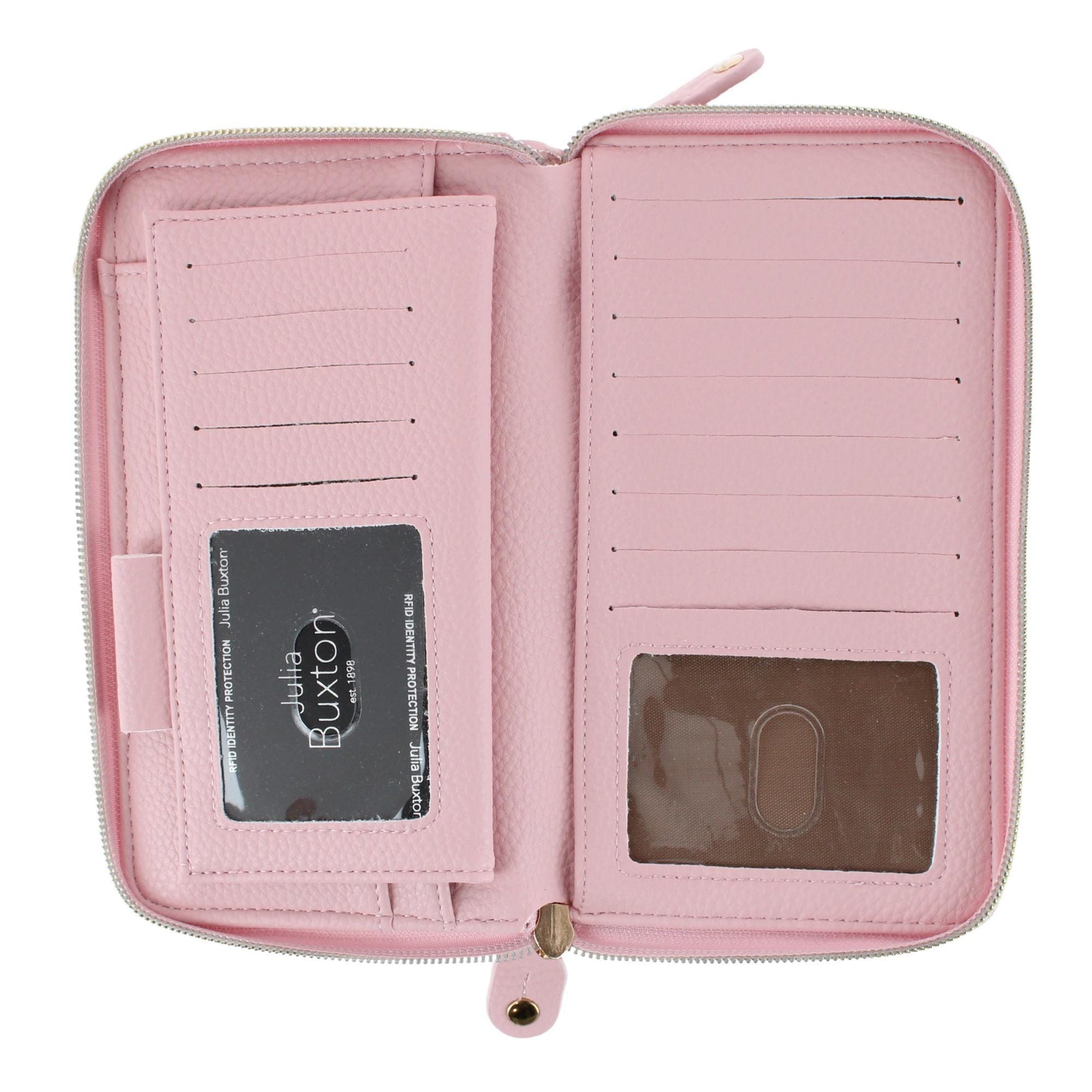 Buxton Women's Styling Premium Faux Leather Ultimate Organizer - Champange Blush
