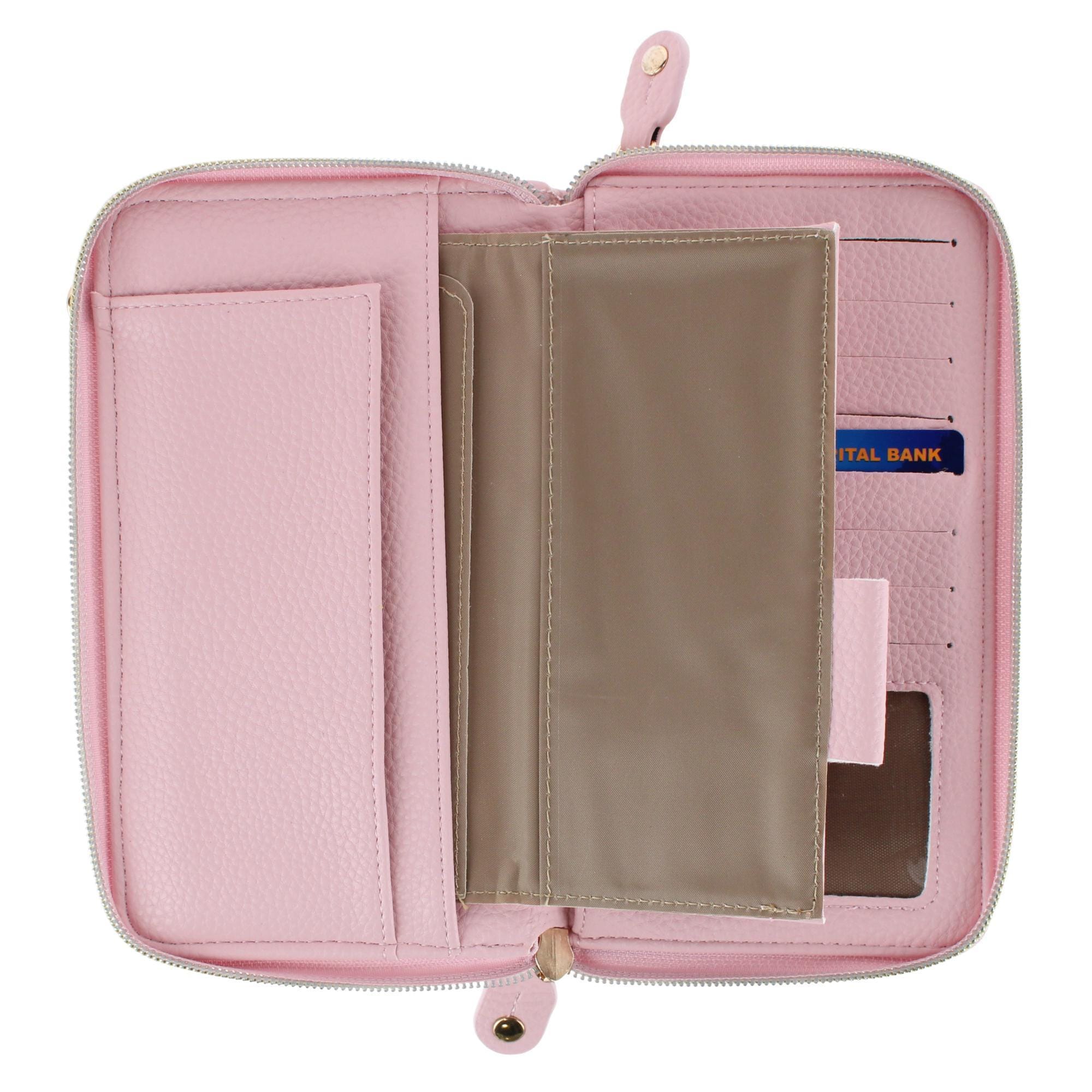 Buxton Women's Styling Premium Faux Leather Ultimate Organizer - Champange Blush