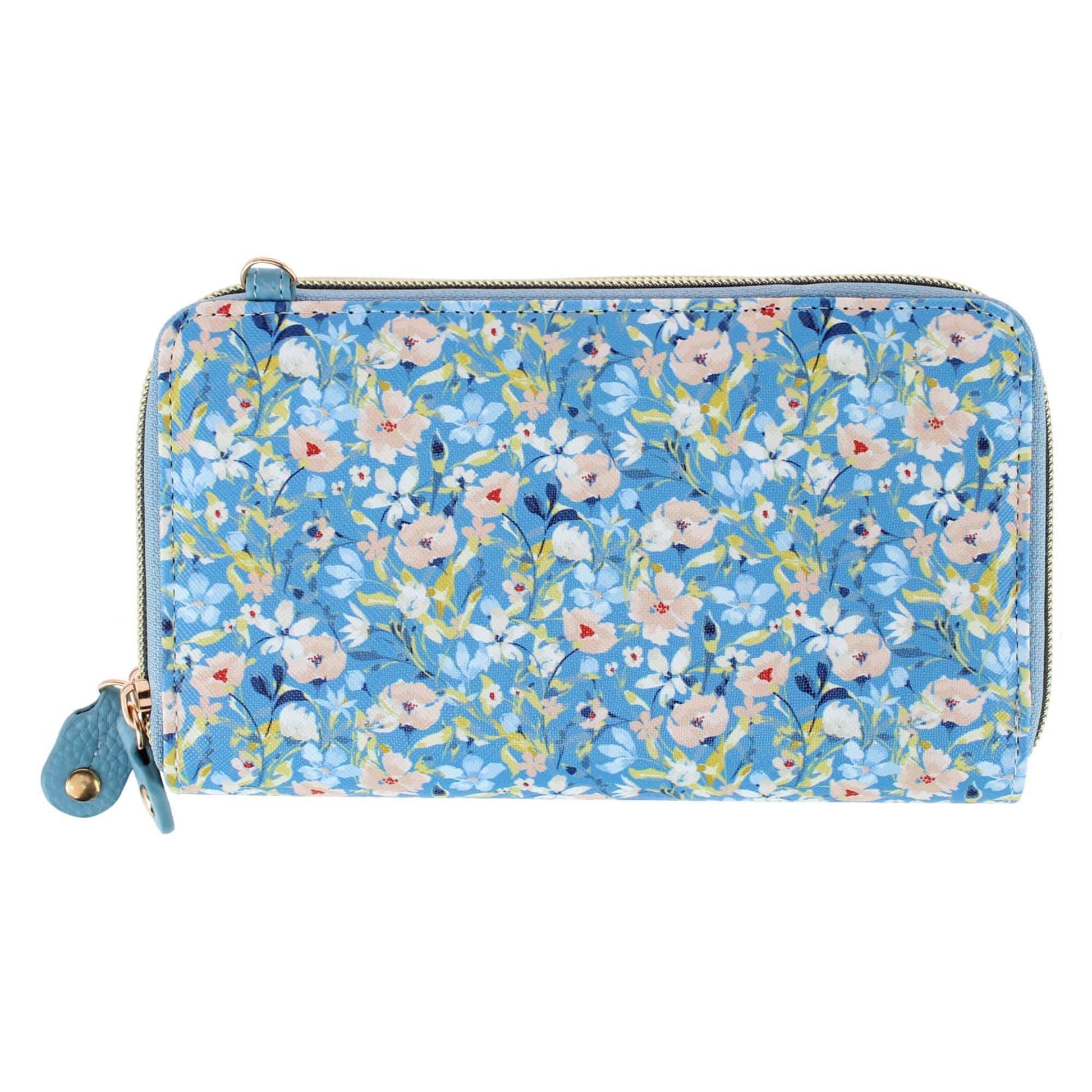 Buxton Women's Styling Premium Faux Leather Ultimate Organizer - Fresh Air Blue
