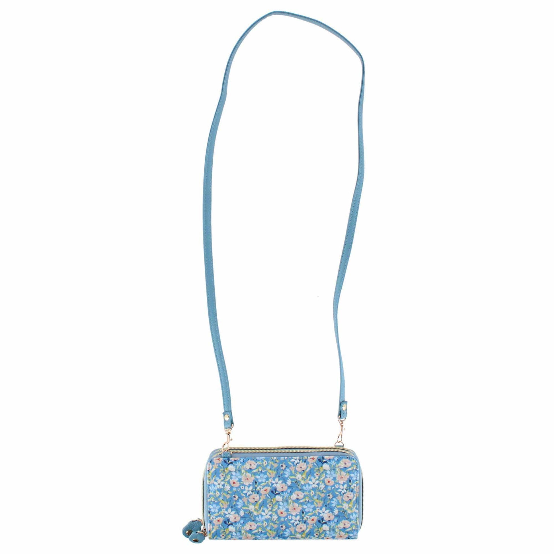 Buxton Women's Styling Premium Faux Leather Ultimate Organizer - Fresh Air Blue