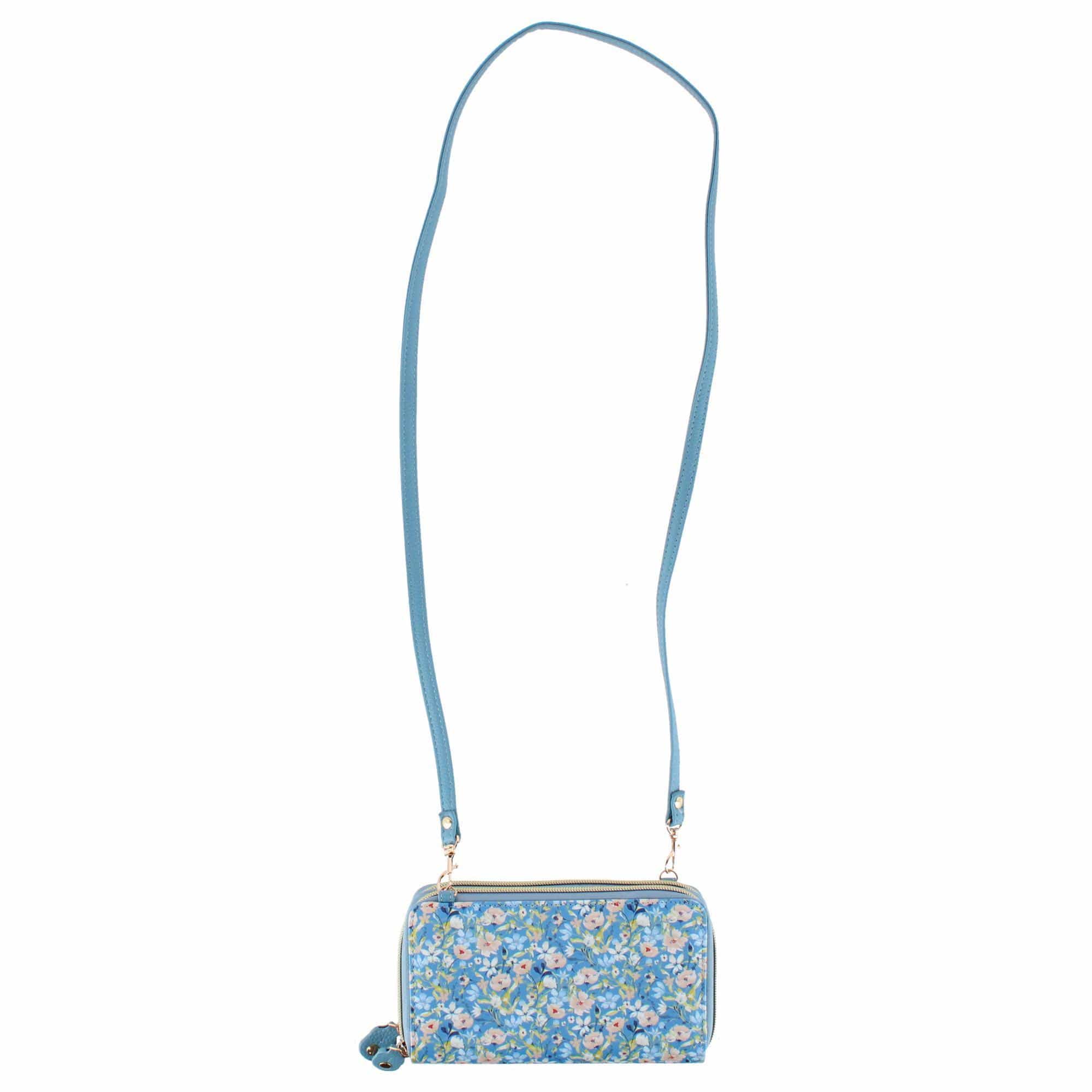 Buxton Women's Styling Premium Faux Leather Ultimate Organizer - Fresh Air Blue