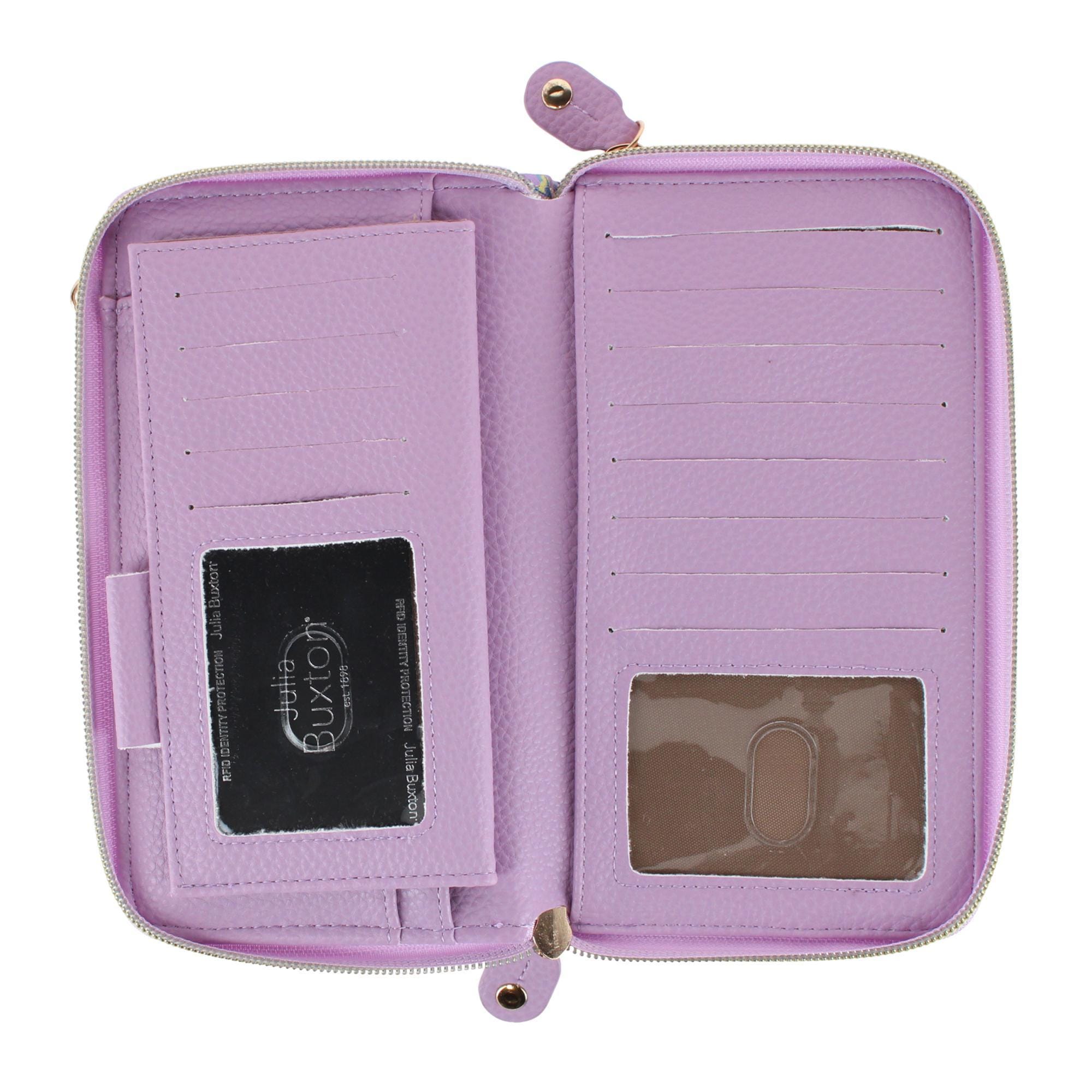 Buxton Women's Styling Premium Faux Leather Ultimate Organizer - Fresh Air Lilac