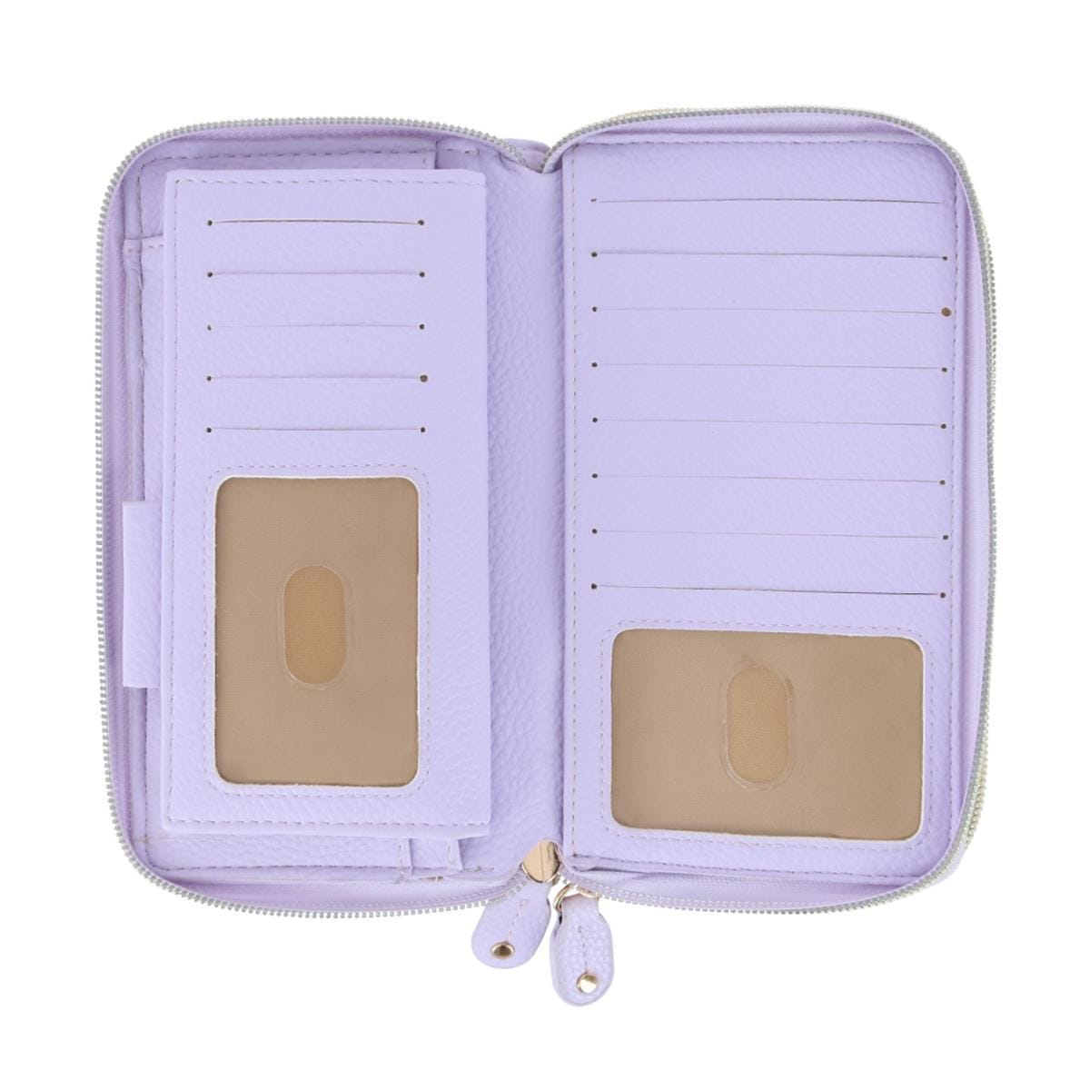 Buxton Women's Styling Premium Faux Leather Ultimate Organizer - Lilac