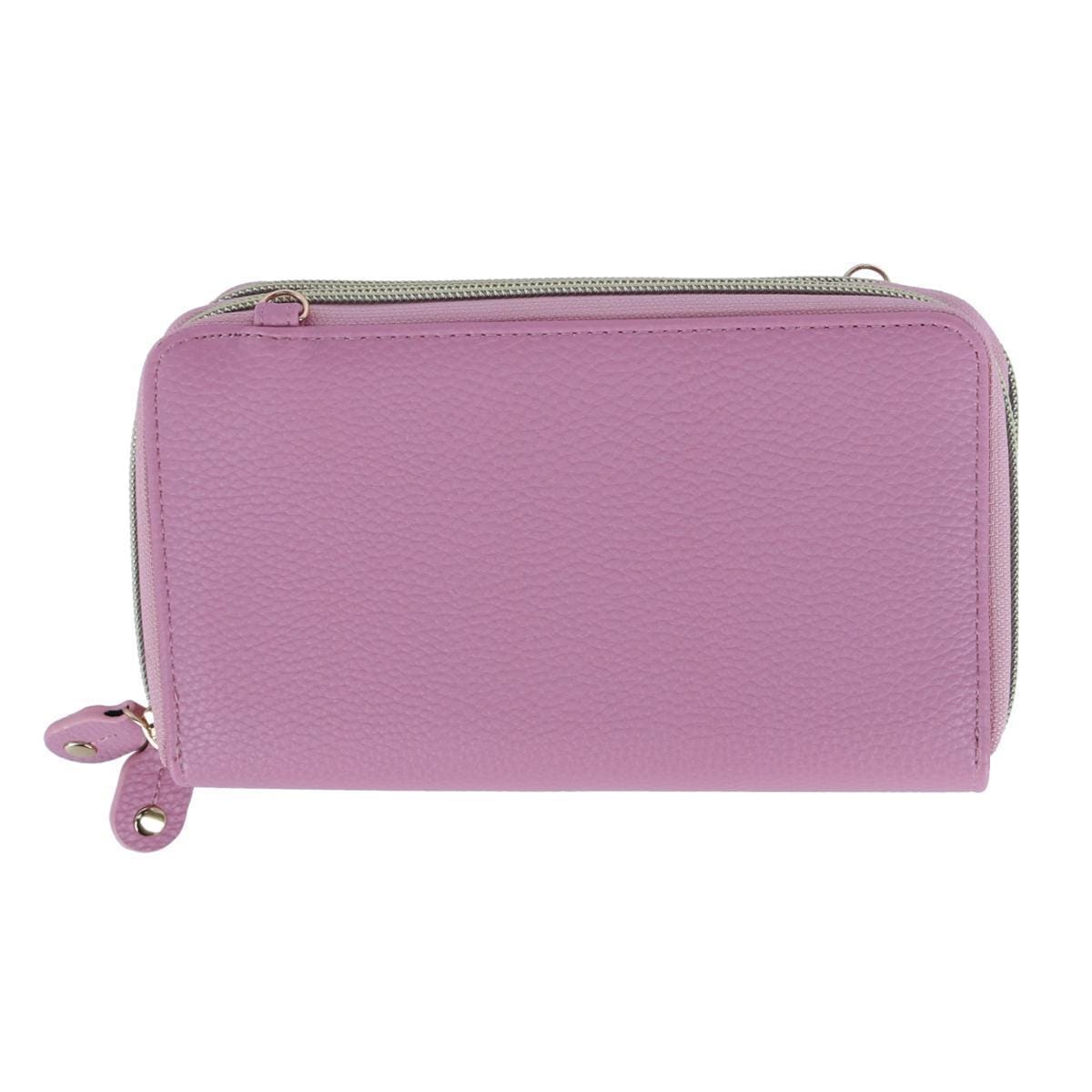 Buxton Women's Styling Premium Faux Leather Ultimate Organizer - Mauve Blush