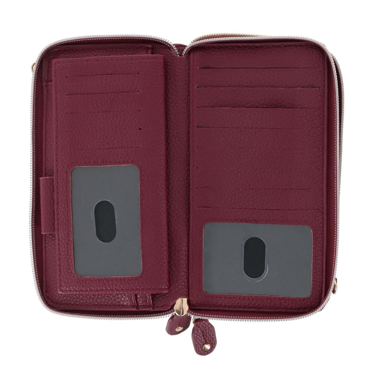 Buxton Women's Styling Premium Faux Leather Ultimate Organizer - Merlot