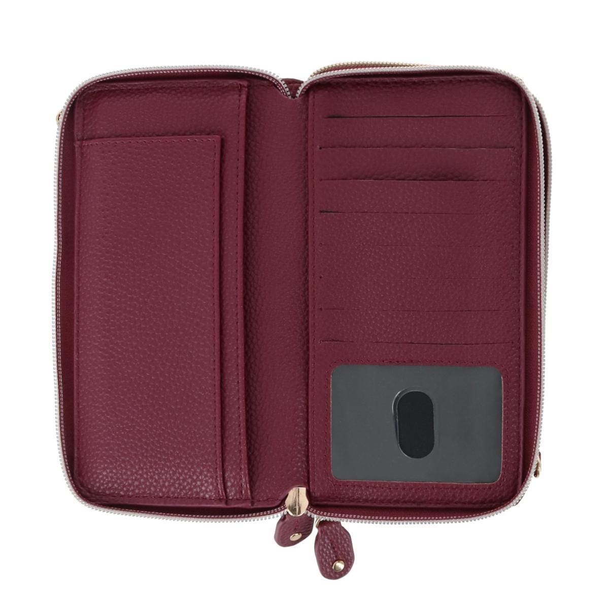 Buxton Women's Styling Premium Faux Leather Ultimate Organizer - Merlot