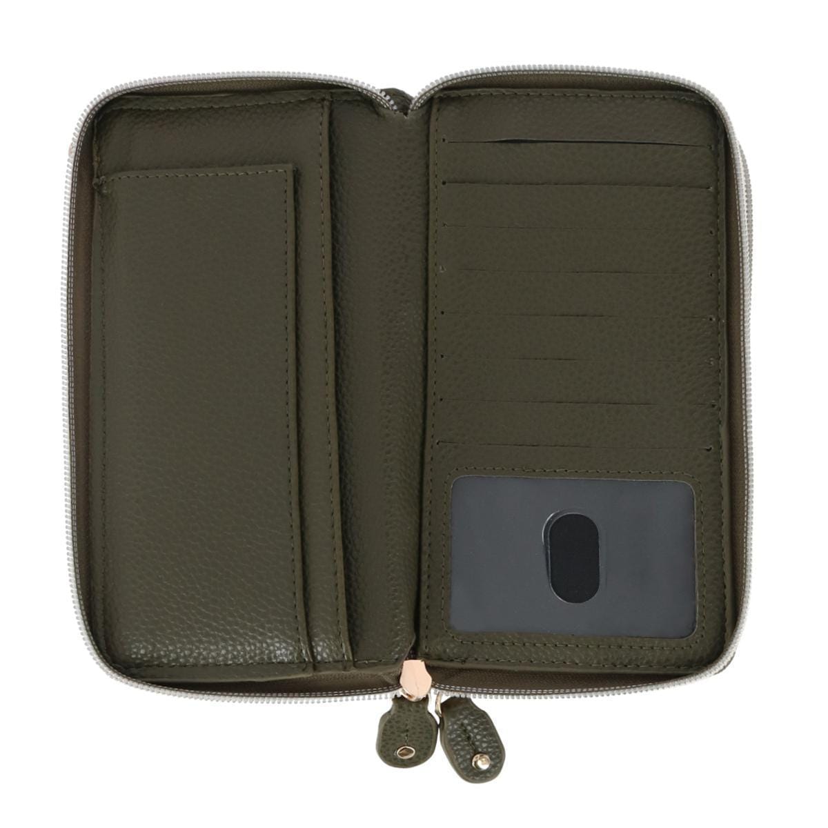 Buxton Women's Styling Premium Faux Leather Ultimate Organizer - Olive