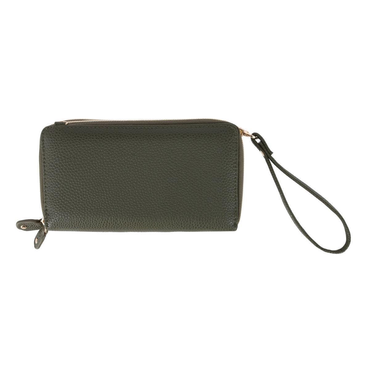 Buxton Women's Styling Premium Faux Leather Ultimate Organizer - Olive