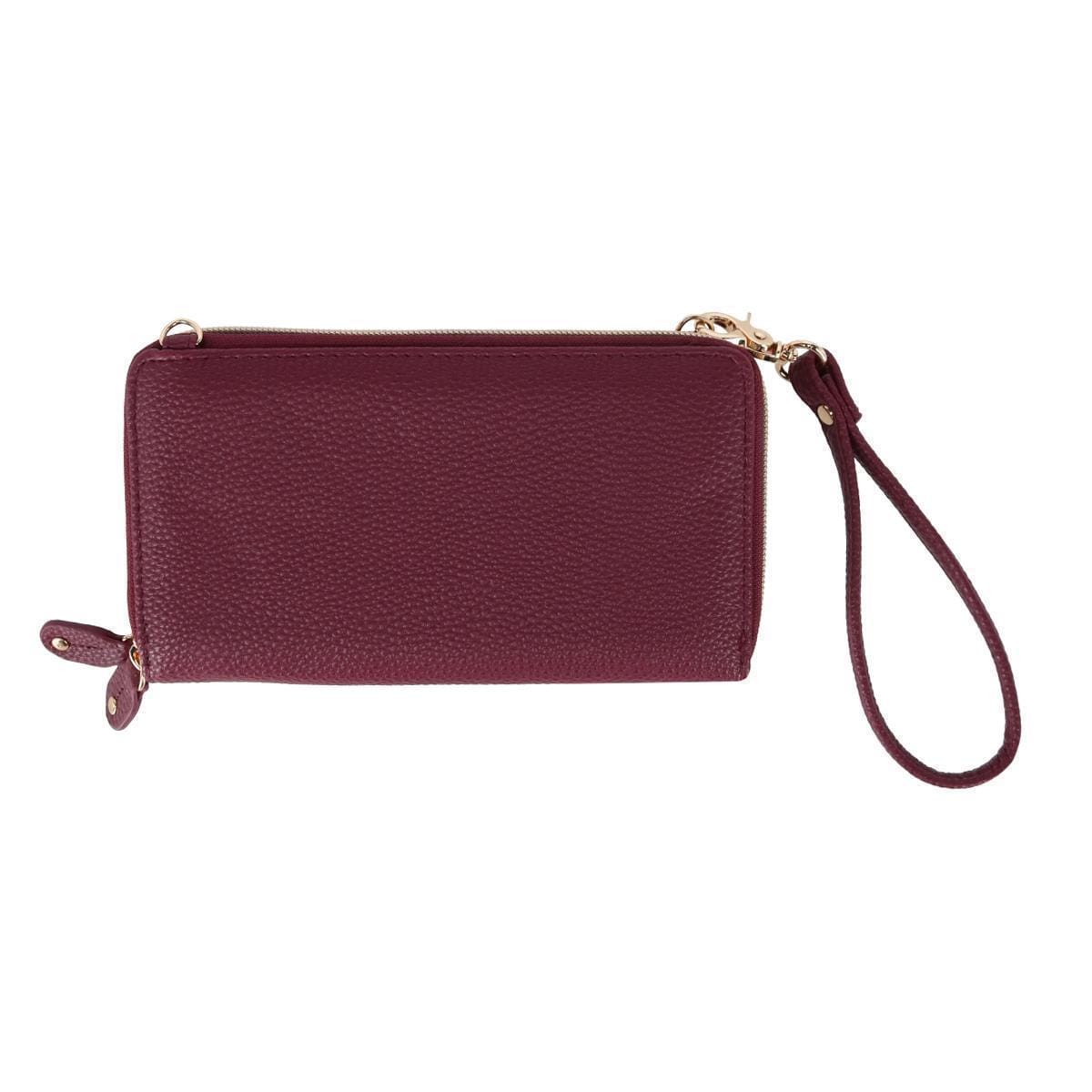 Buxton Women's Styling Premium Faux Leather Ultimate Organizer - Oxblood