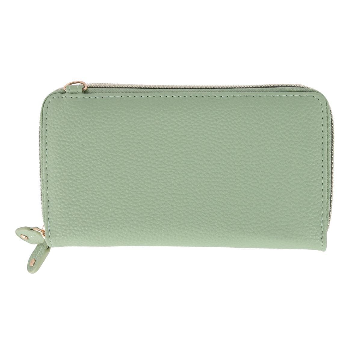Buxton Women's Styling Premium Faux Leather Ultimate Organizer - Sage Green