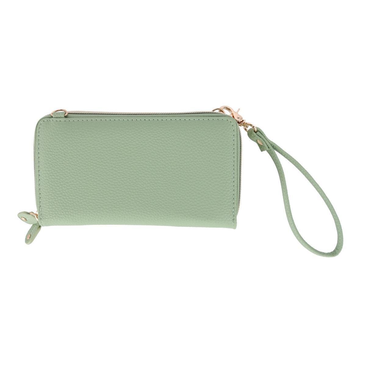 Buxton Women's Styling Premium Faux Leather Ultimate Organizer - Sage Green