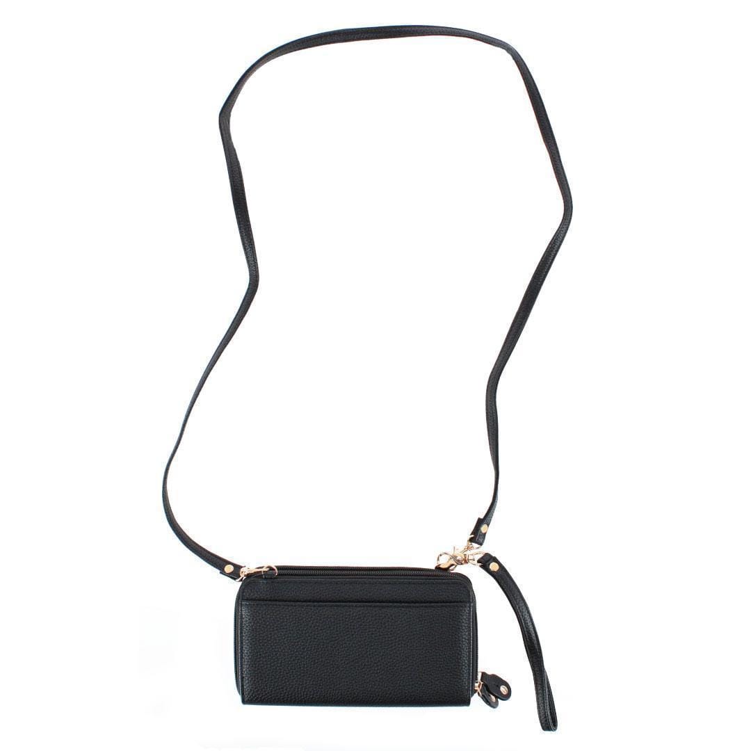 Buxton Women's Styling Premium Faux Leather Ultimate Organizer - Solid Black
