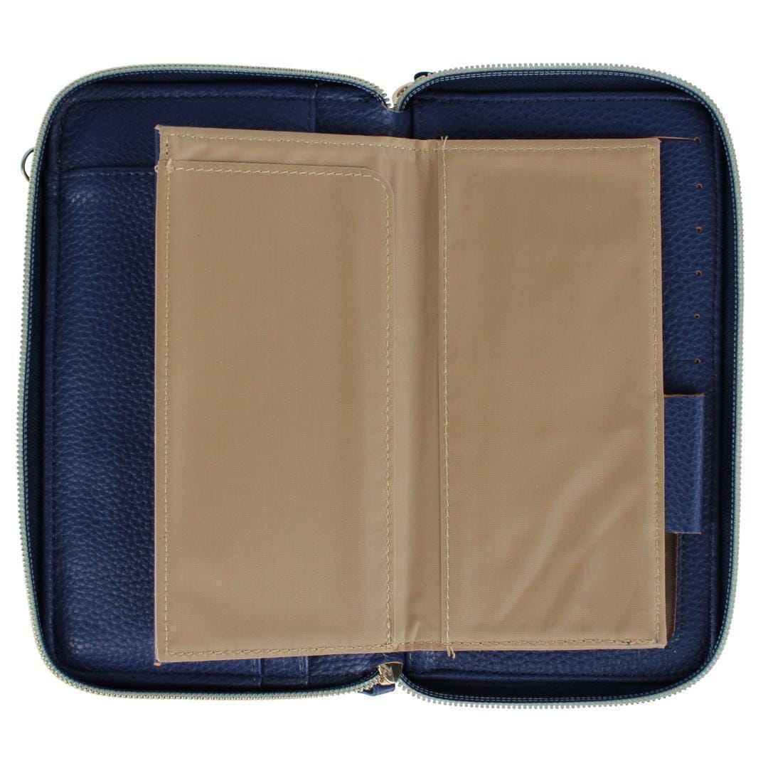 Buxton Women's Styling Premium Faux Leather Ultimate Organizer - True Blue