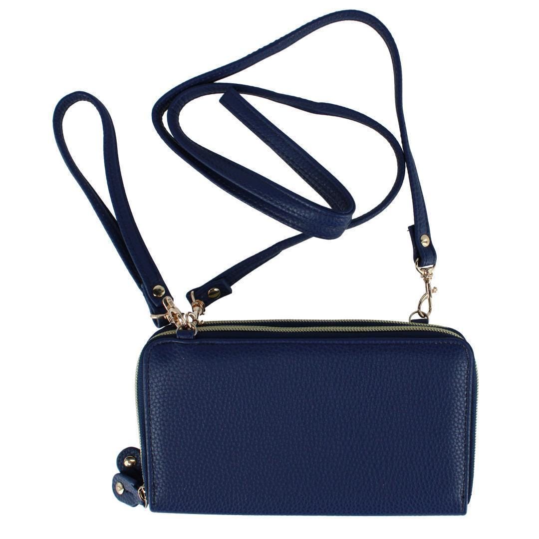 Buxton Women's Styling Premium Faux Leather Ultimate Organizer - True Blue
