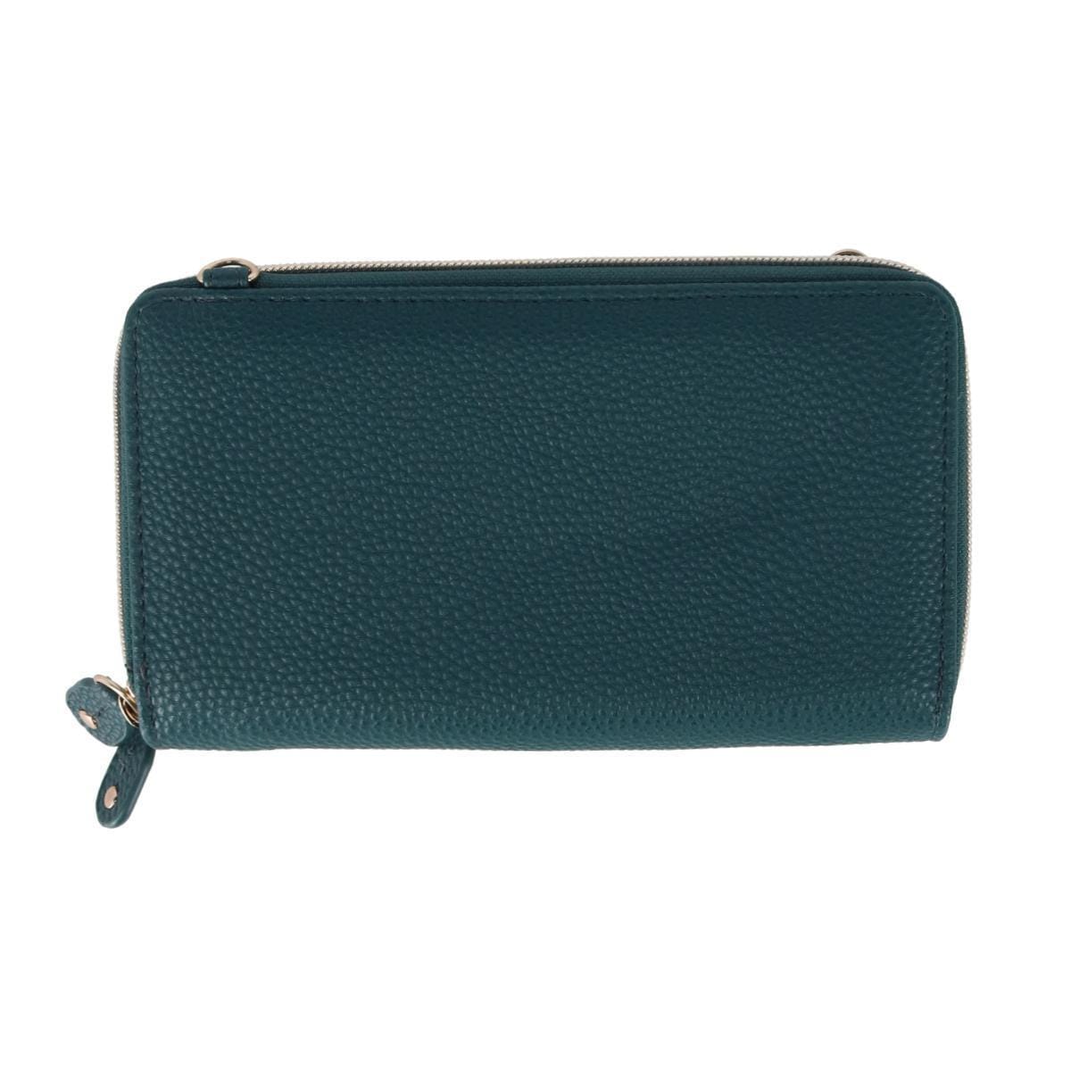 Buxton Women's Styling Premium Faux Leather Ultimate Organizer - Teal
