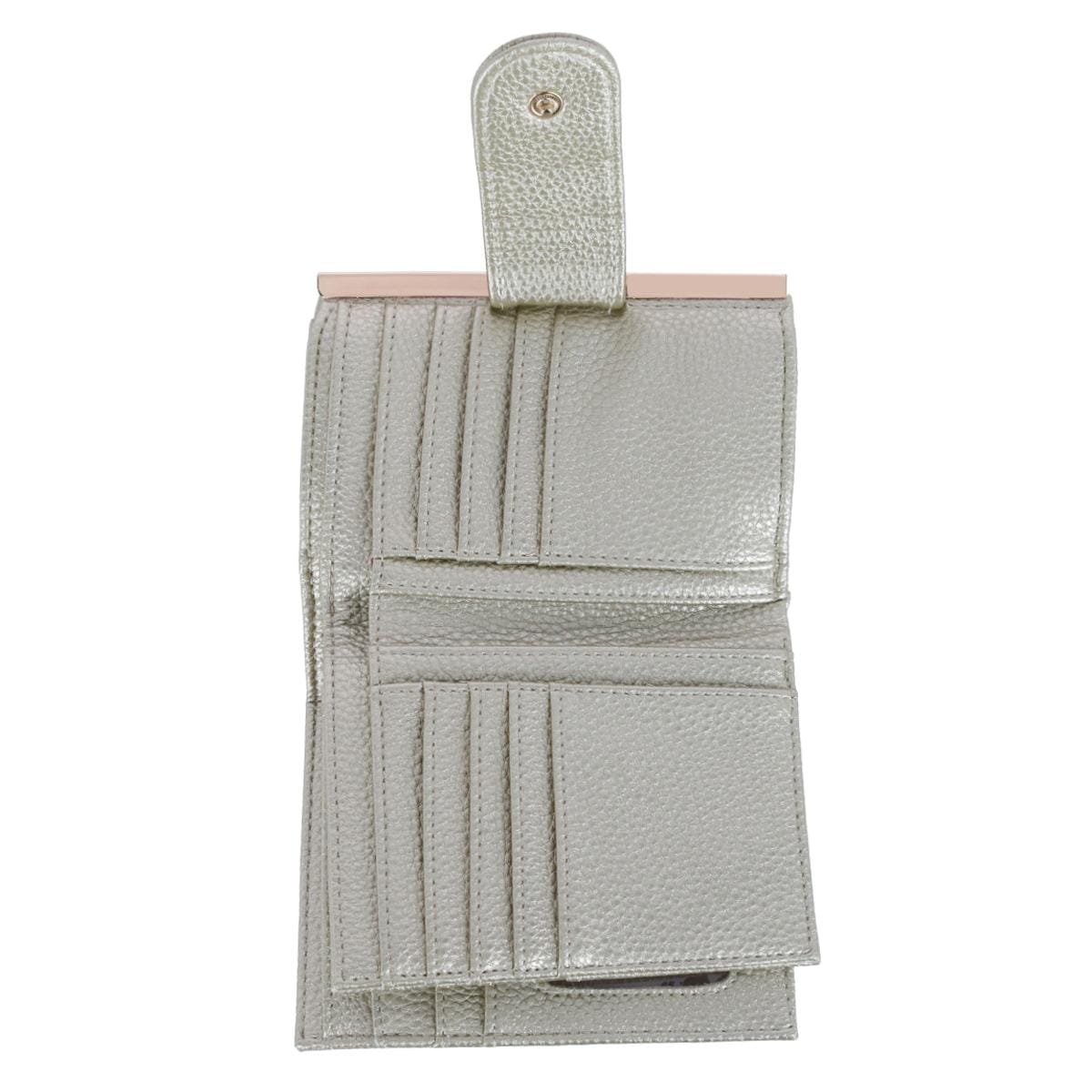 Buxton Women's Beautiful Premium Faux Leather Lexington Wallet - Gold