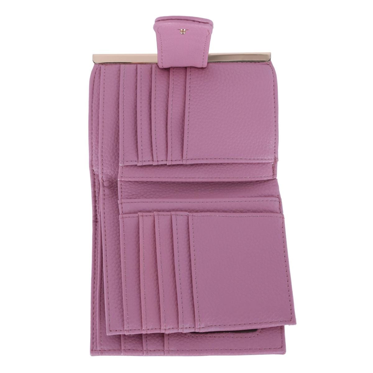 Buxton Women's Beautiful Premium Faux Leather Lexington Wallet - Mauve Blush