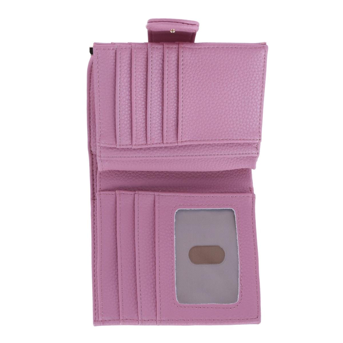 Buxton Women's Beautiful Premium Faux Leather Lexington Wallet - Mauve Blush