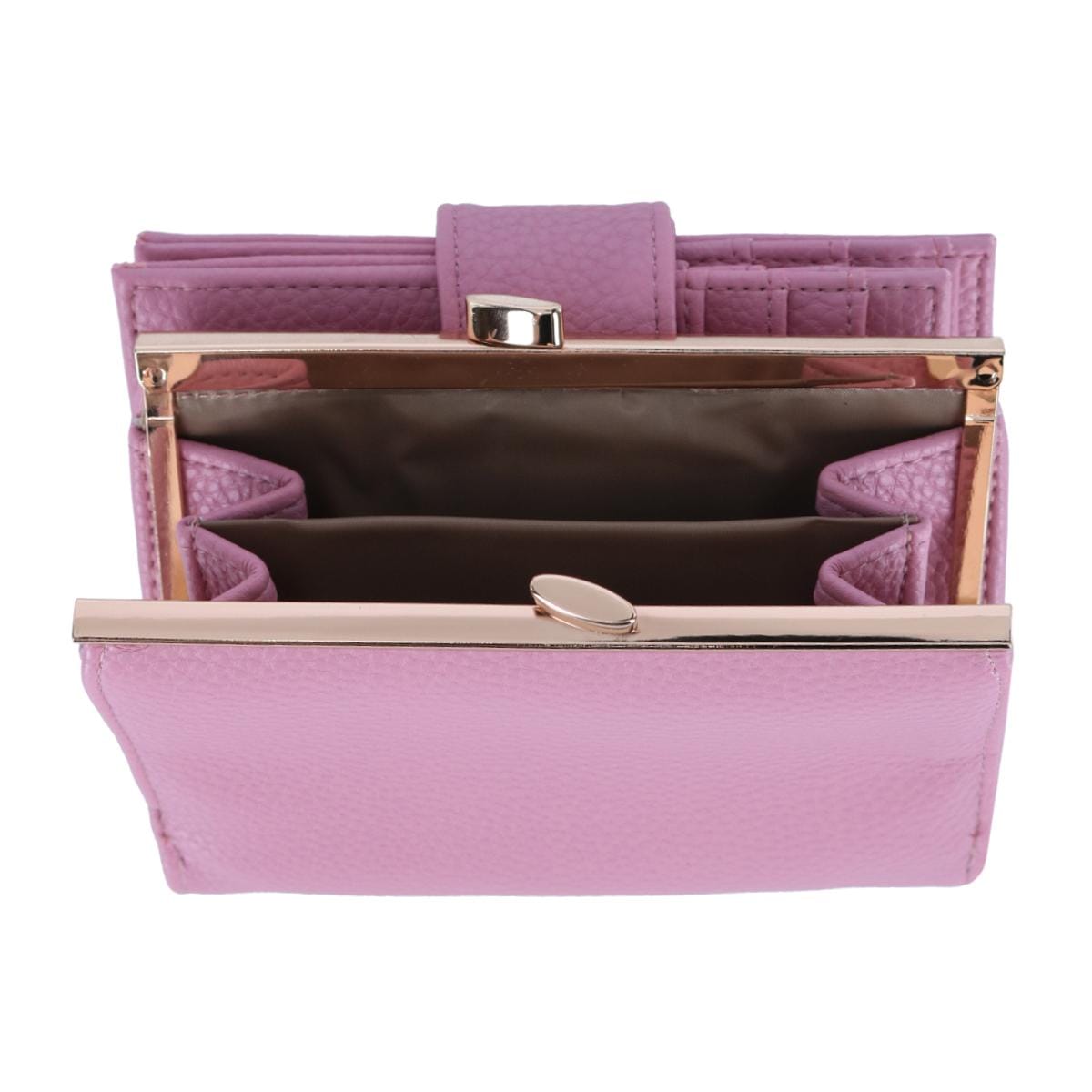 Buxton Women's Beautiful Premium Faux Leather Lexington Wallet - Mauve Blush
