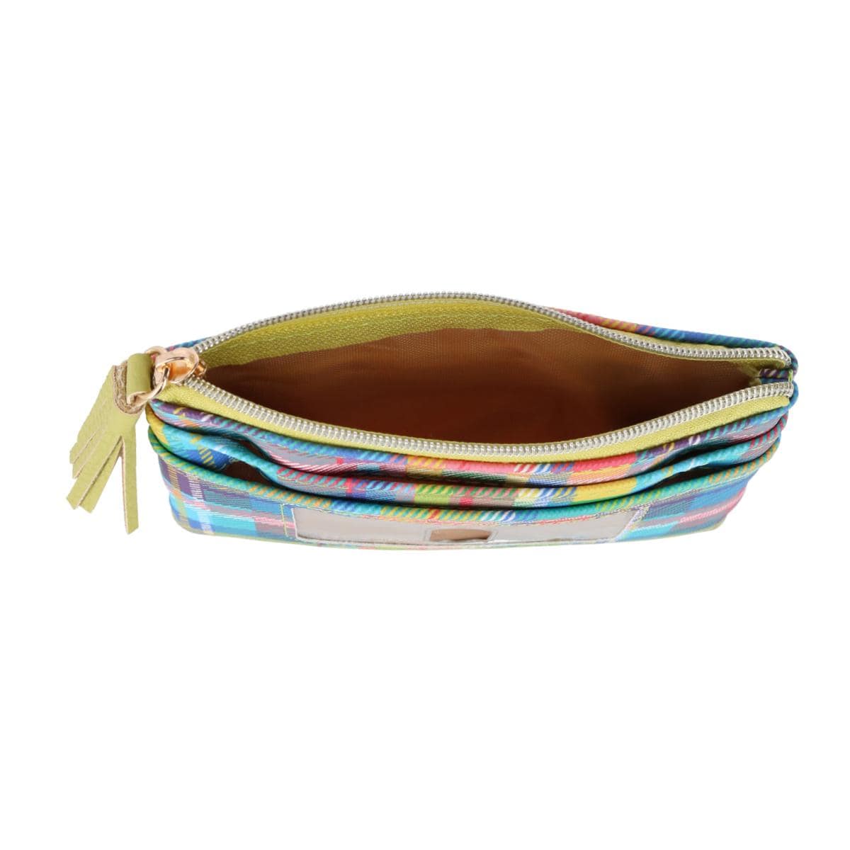 Buxton Women's Madras Vegan Leather Large ID Coin Case - Multiple