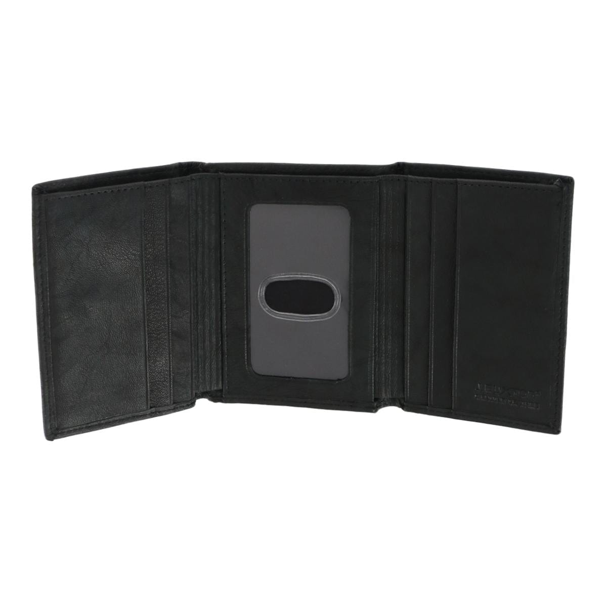 Buxton Men's Dakota Leather RFID Trifold Wallet - Black